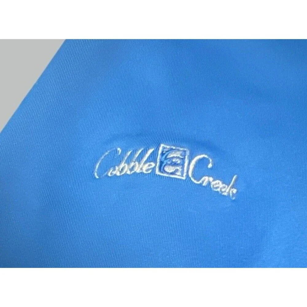 Adidas Shirt Men’s M Blue Quarter Zip Pullover Long Sleeve Golf Training